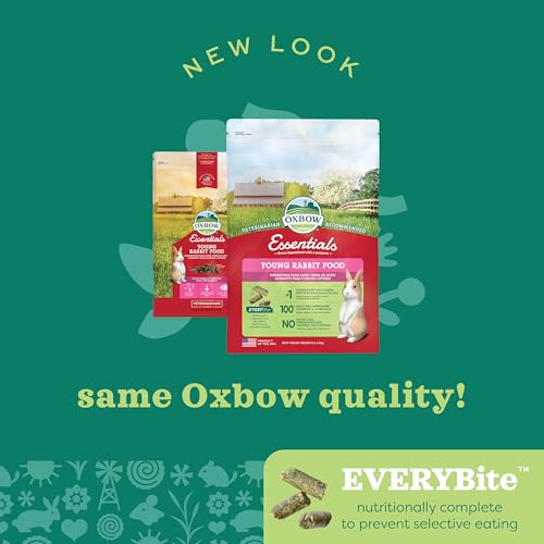 Oxbow Essentials Jeune Lapin – protéines équilibrées et calcium pour les jeunes.