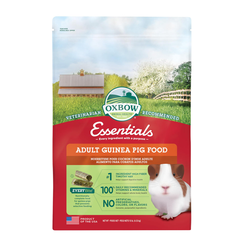 Oxbow Essentials sachet-nourriture-cochon-d-inde favorise digestion saine.