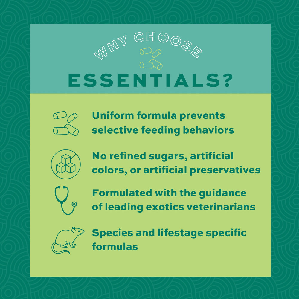 Oxbow Essentials sans maïs rat: alimentation naturelle sans additifs.