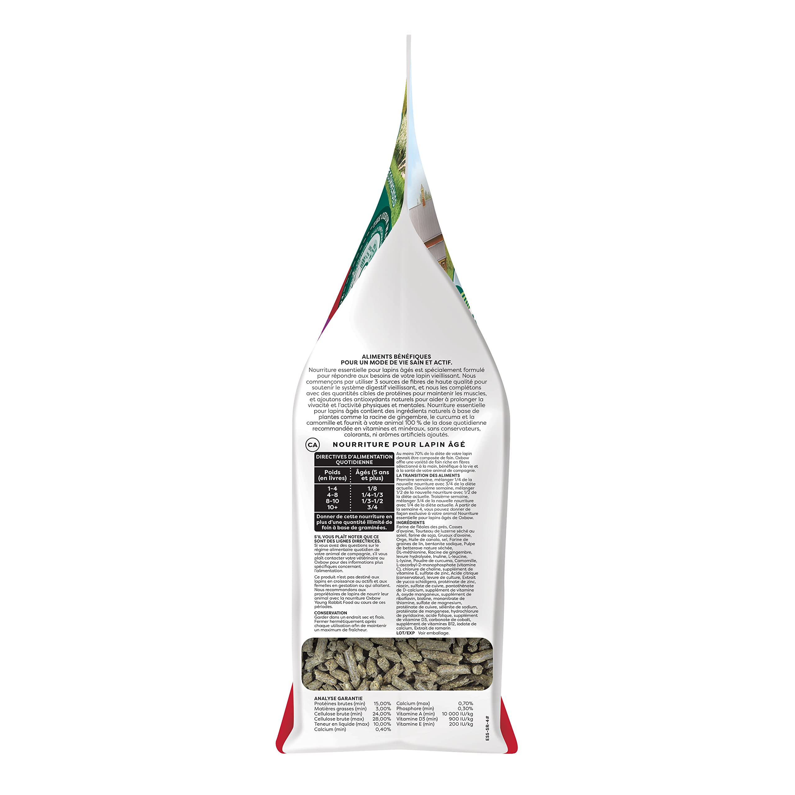 Oxbow Essentials Senior – pellets uniformes évitant le choix alimentaire