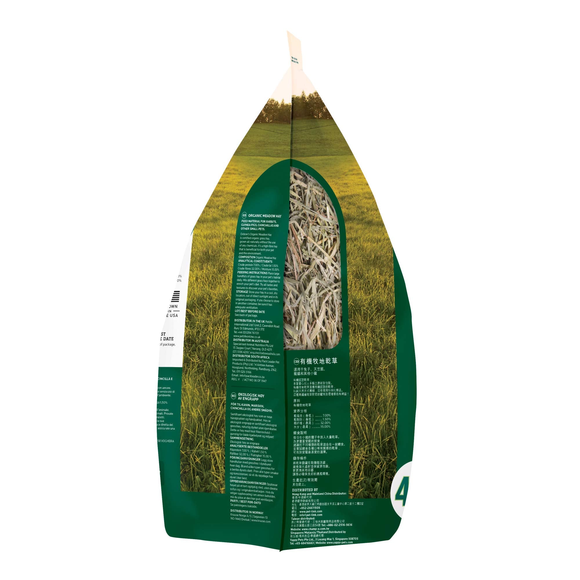 Oxbow Foin de prairie — mélange sain pour l'enrichissement quotidien.