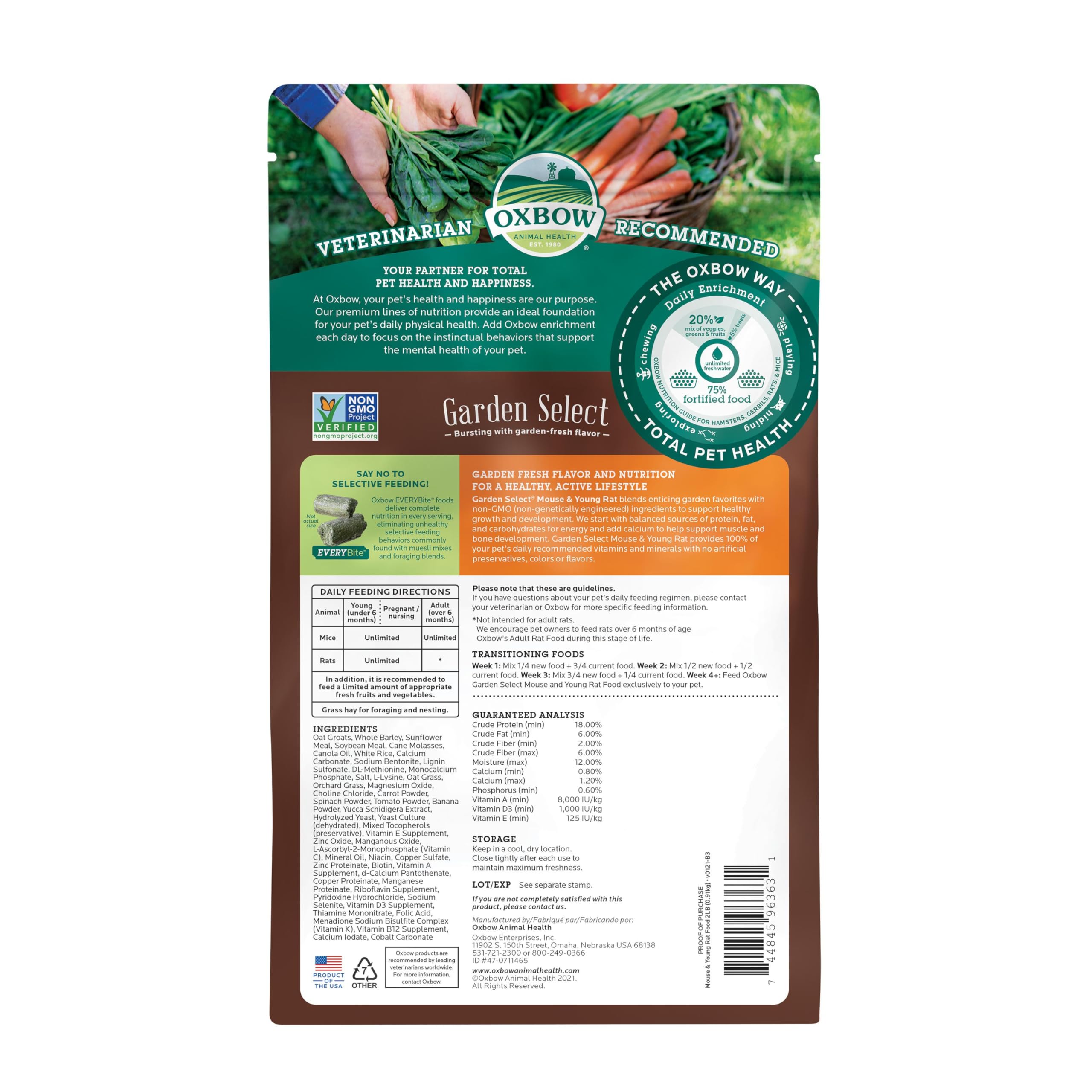 Oxbow Garden Select épinard et tomate pour variété naturelle.