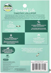 Oxbow Lollipop Timothy cupcake: jouet croquant pour activité buccale.