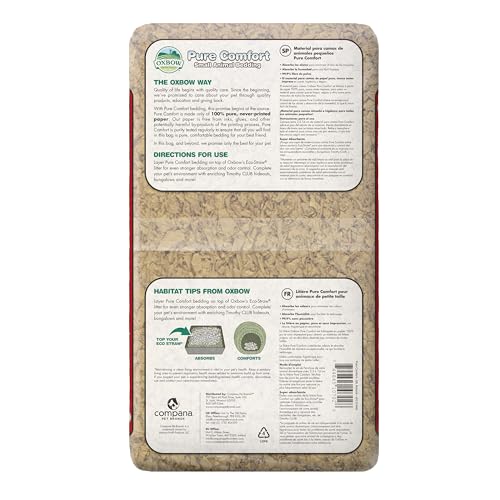 Litière anti-odeur Pure Comfort pour lapin, cage propre et fraîche.