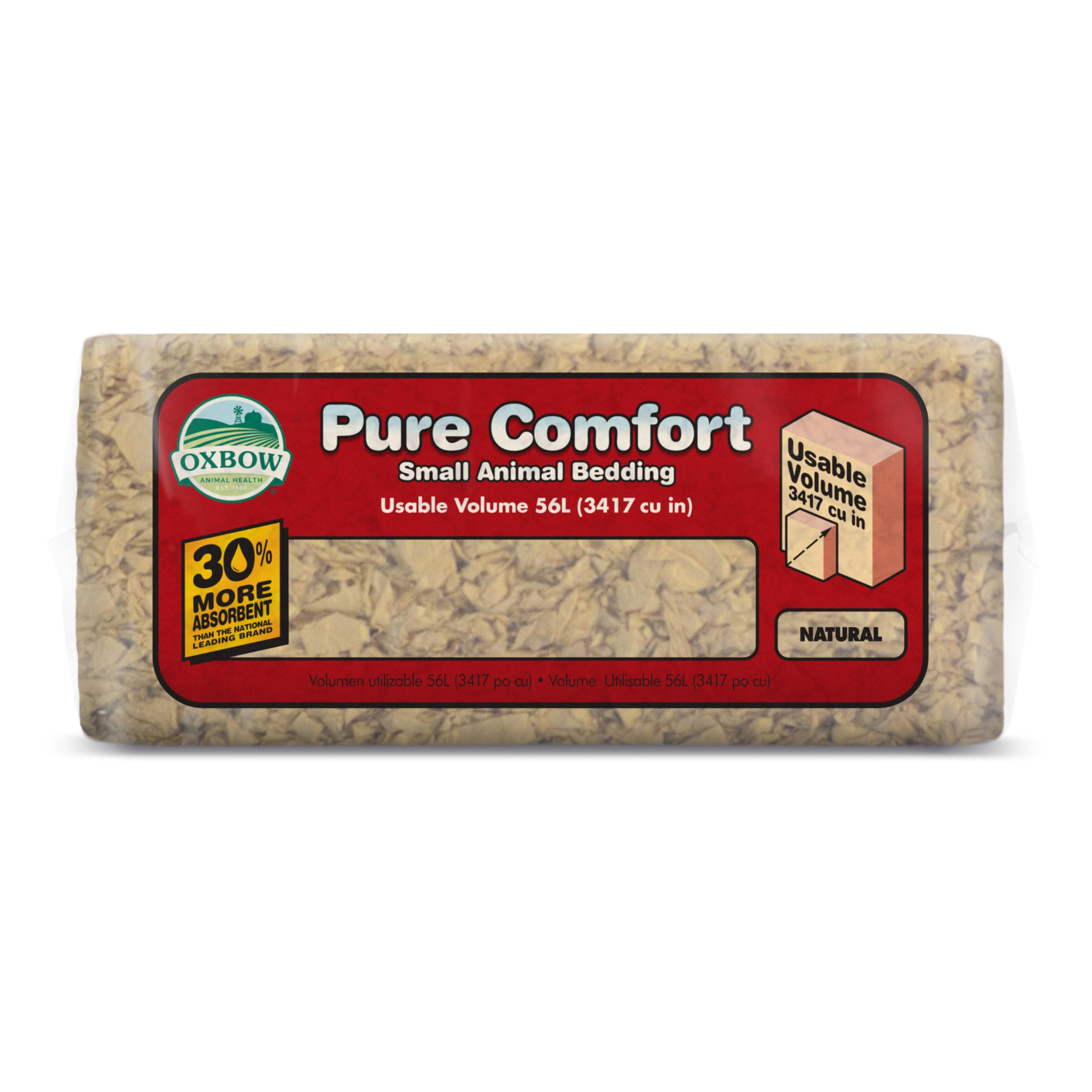 Oxbow Pure Comfort papier sûr : litière 100% papier sans encres.