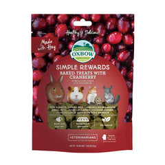 Oxbow Simple Rewards friandises canneberge pour lapin, récompense savoureuse
