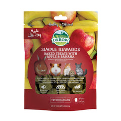 Oxbow Simple Rewards pomme-banane encas petit animal, récompense savoureuse.