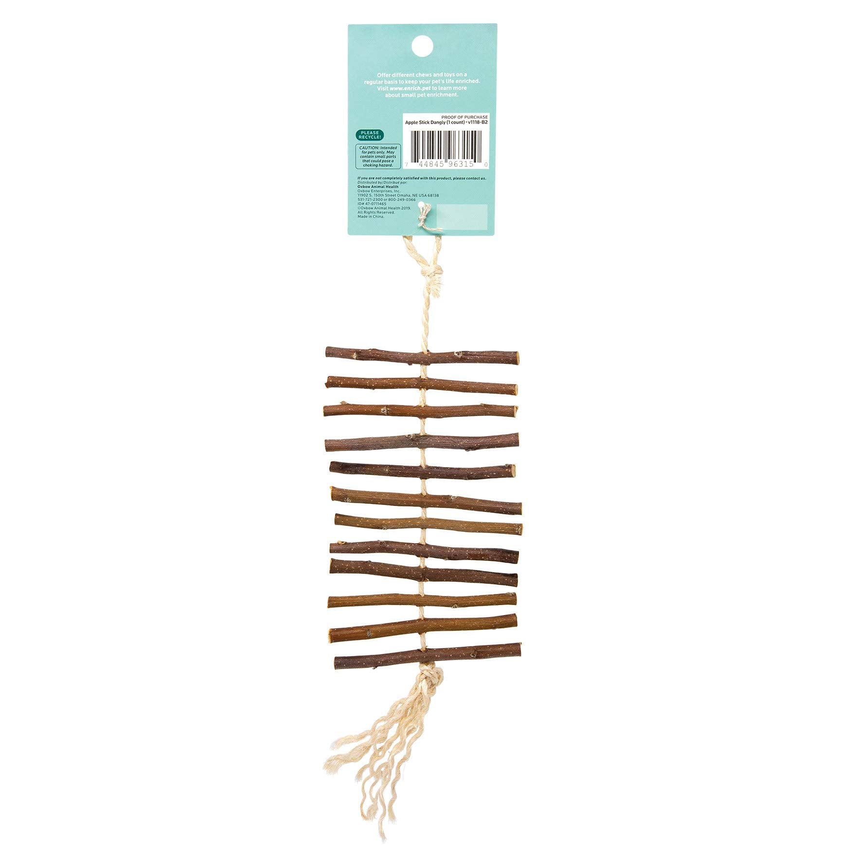 Oxbow Vie enrichie: jouet petit animal pomme pour dentition et jeu
