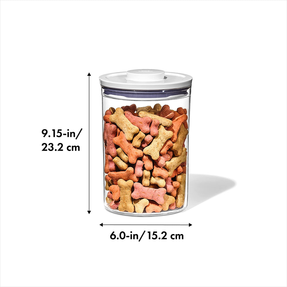OXO Good Grips Pet POP: bouton étanche et poignée pour ouvrir sans effort