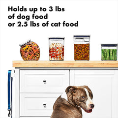 OXO Good Grips Pet POP: forme ronde facilitant remplissage et versement