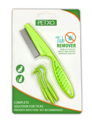 OXO PET PRODUCTS – outil-retrait-tique 3-en-1, extraction sûre pour chiens et humains.