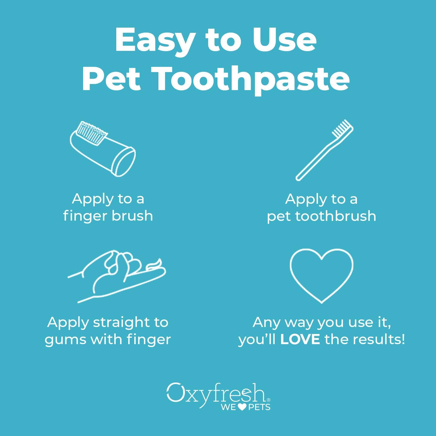 Gel accessible sur patte de chien pour hygiène bucco-dentaire pratique.