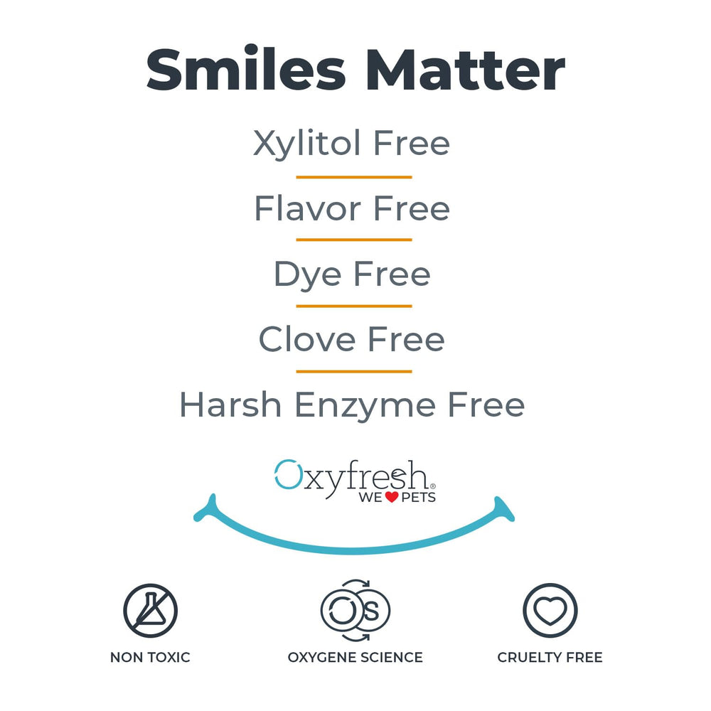 Emballage Oxyfresh pour chat et chien, produit vétérinaire approuvé et sûr.