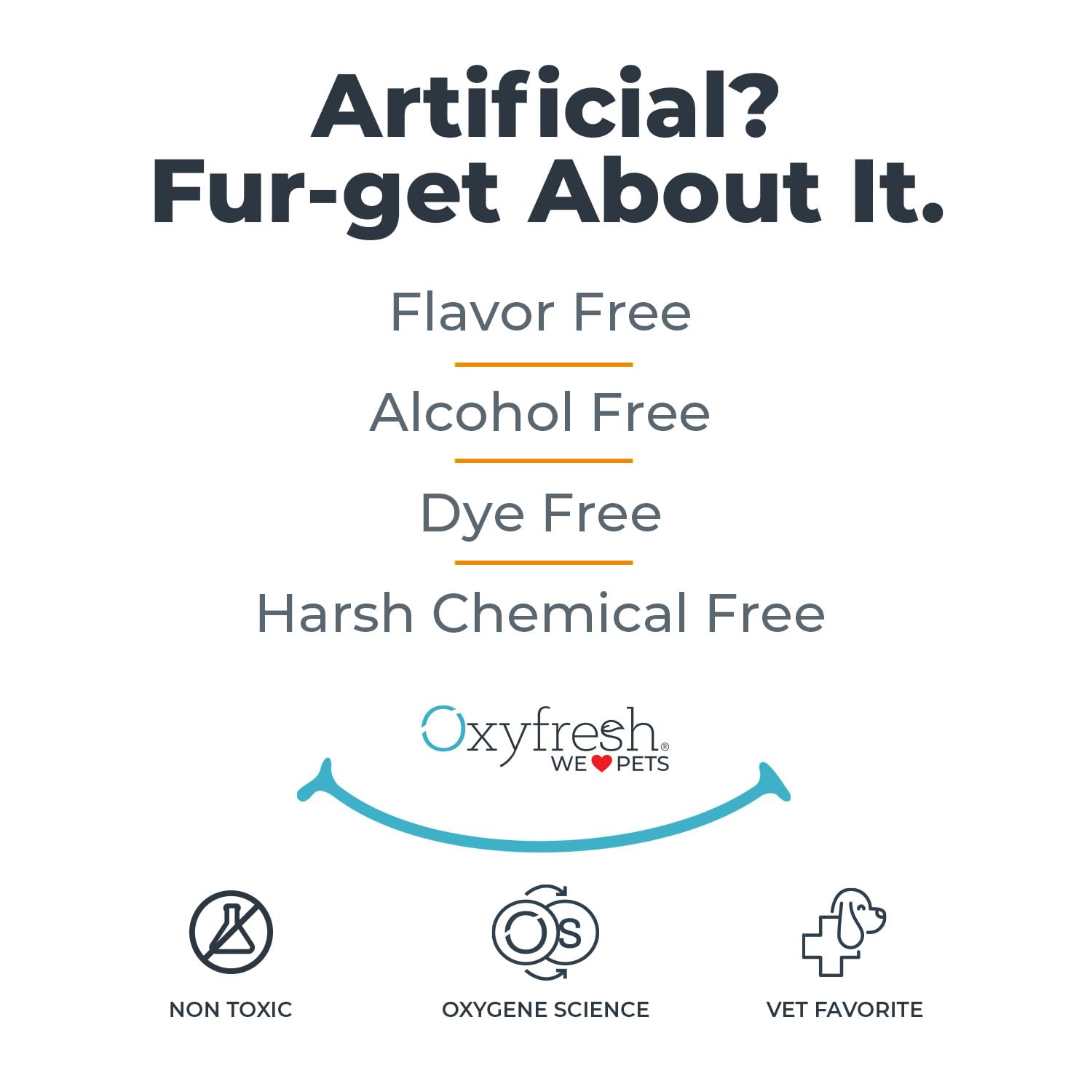 Fabrication aux États‑Unis, qualité Oxyfresh pour animaux