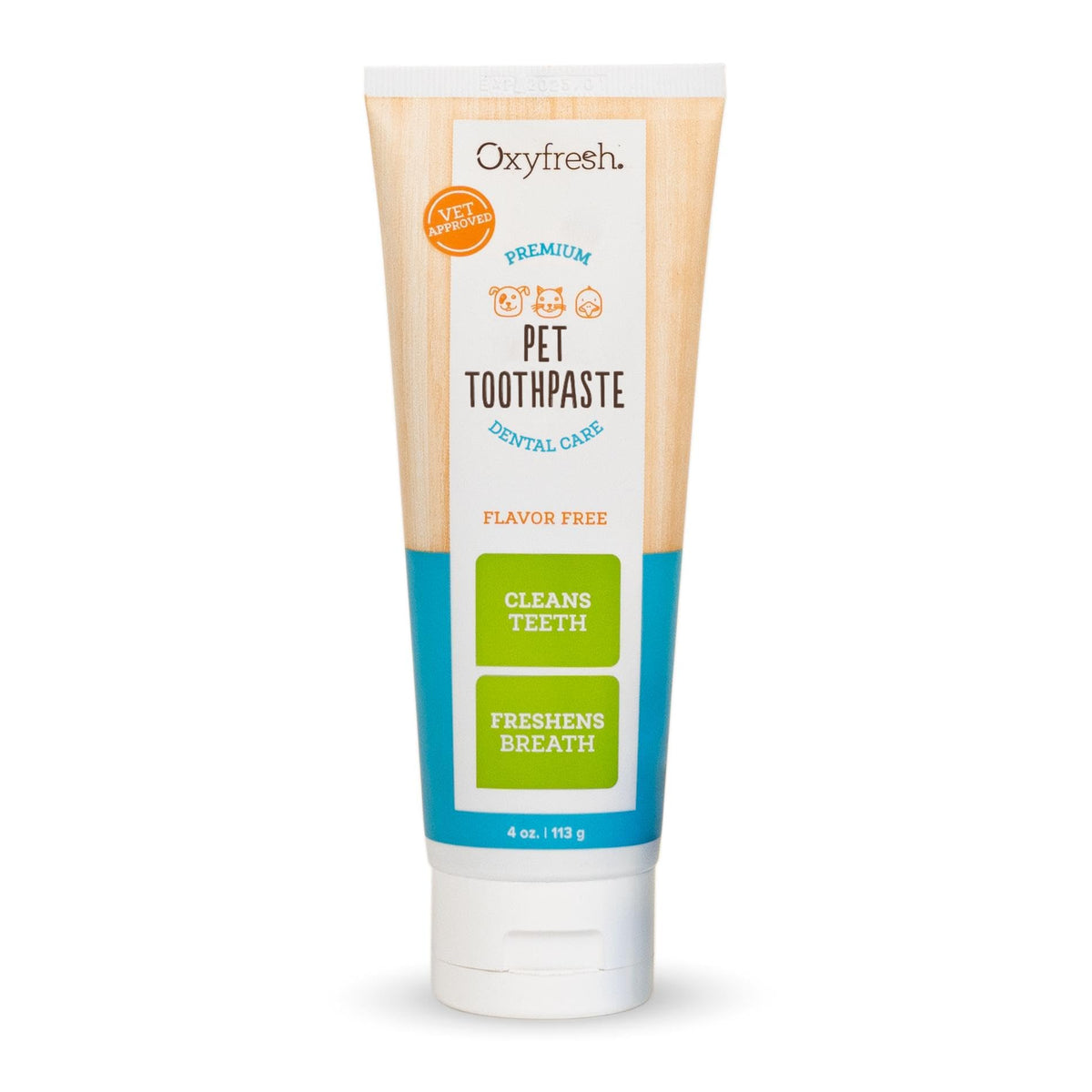 Gel dentaire Oxyfresh pour chat, soin ciblé des dents et gencives.