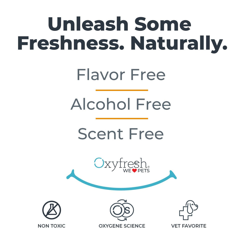 Oxyfresh-haleine-animaux-quotidien : améliore la fraîcheur d'haleine lors des sorties.