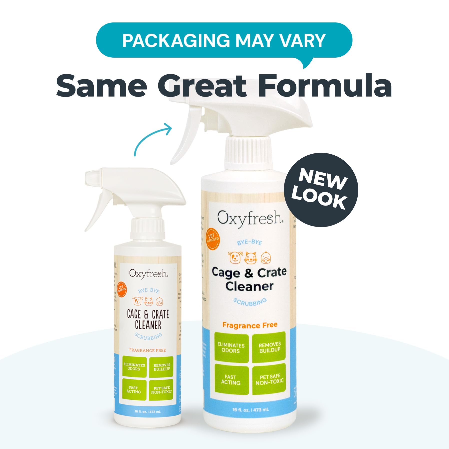 Oxyfresh Premium Nettoyant Cages Pulverisation: application facile et sans rinçage.