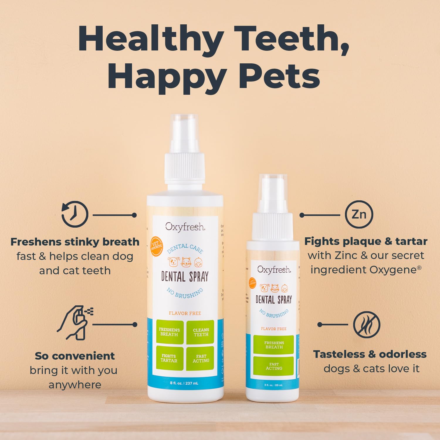 Oxyfresh-spray-haleine-chiens : solution pratique après les repas pour une haleine plus fraîche.