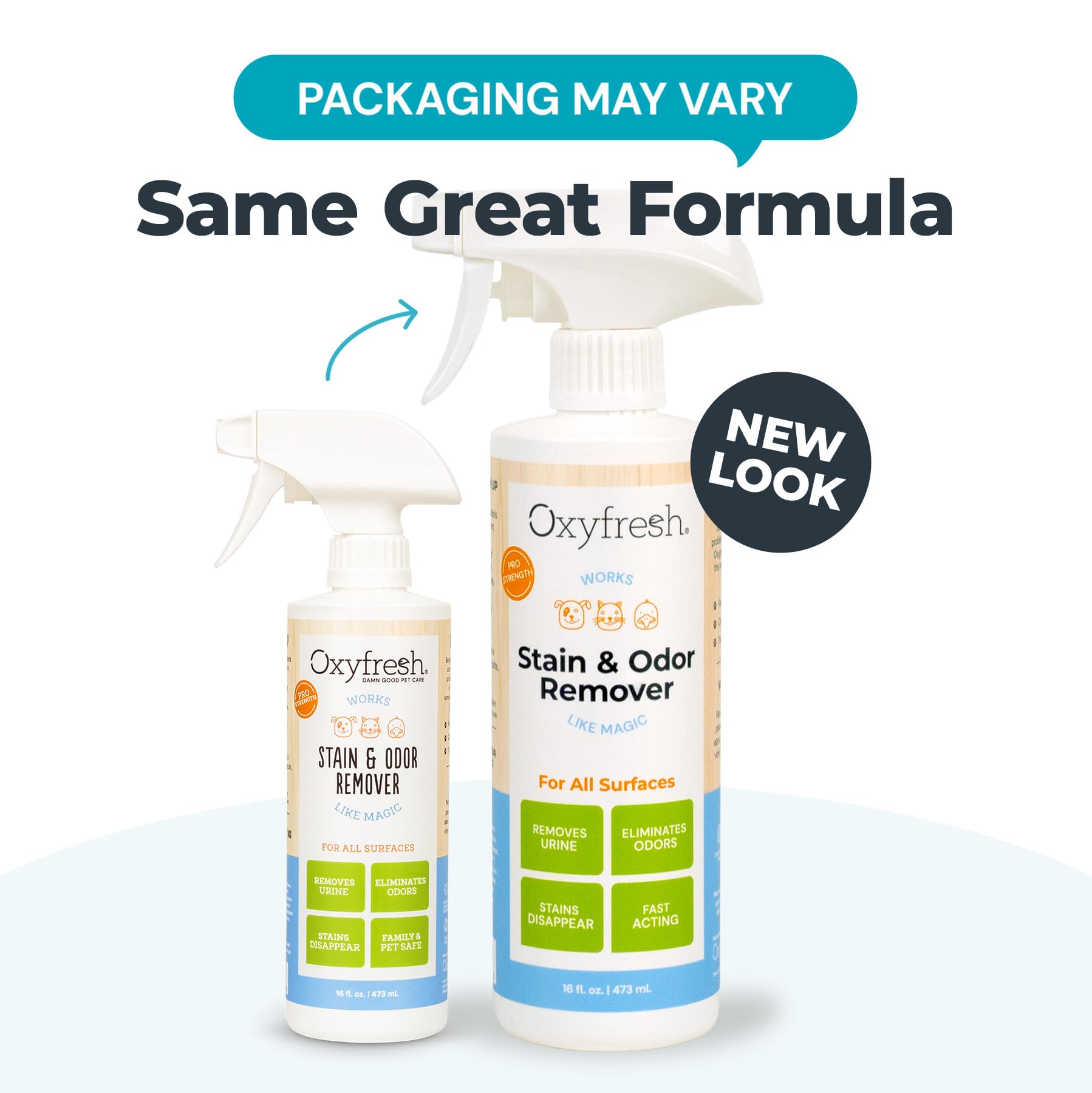 Oxyfresh Strong bouteille-pulverisateur-urine-chien-chat, solution efficace.
