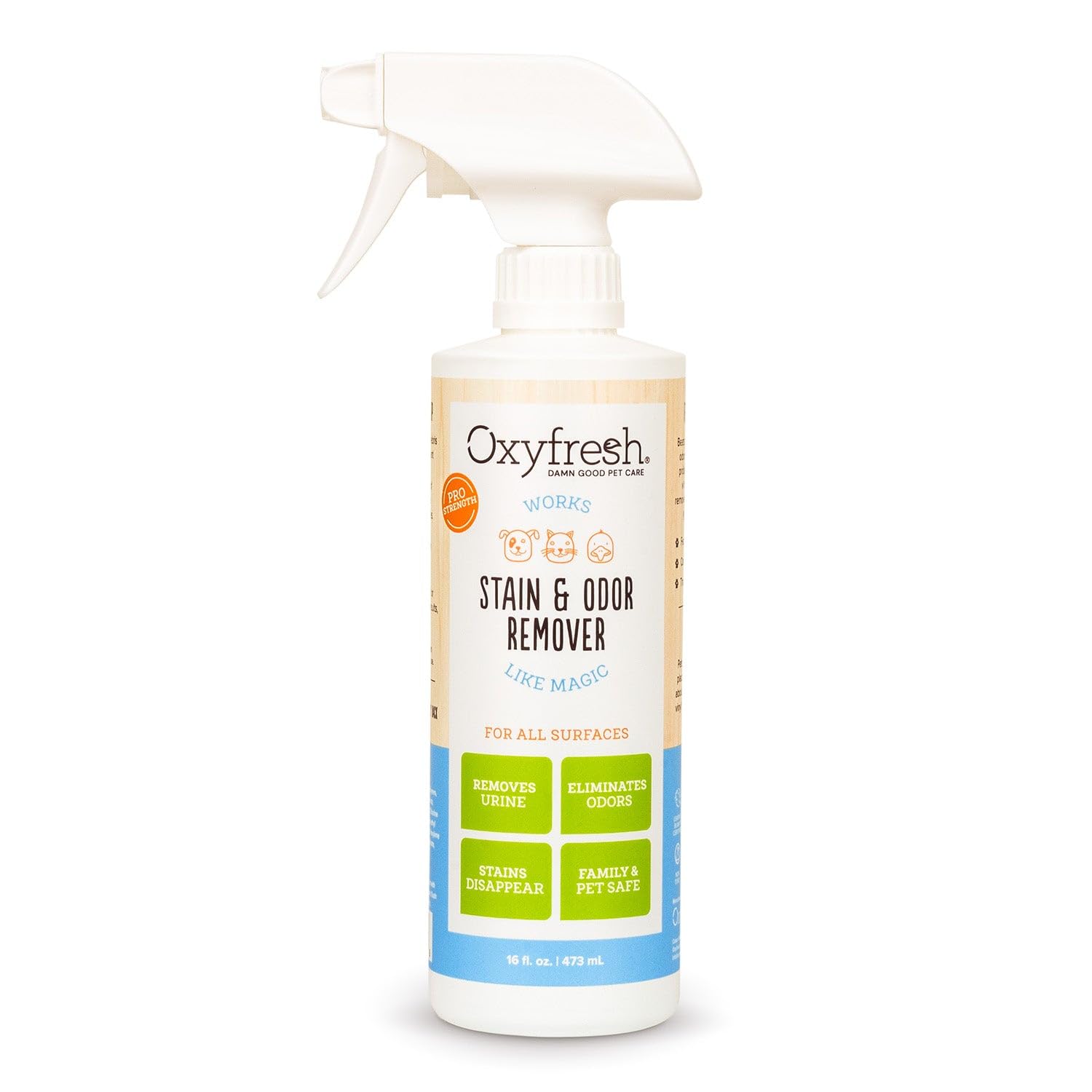 Oxyfresh Strong pulvérisateur-tapis-taches-odeurs, nettoyage et neutralisation rapide.