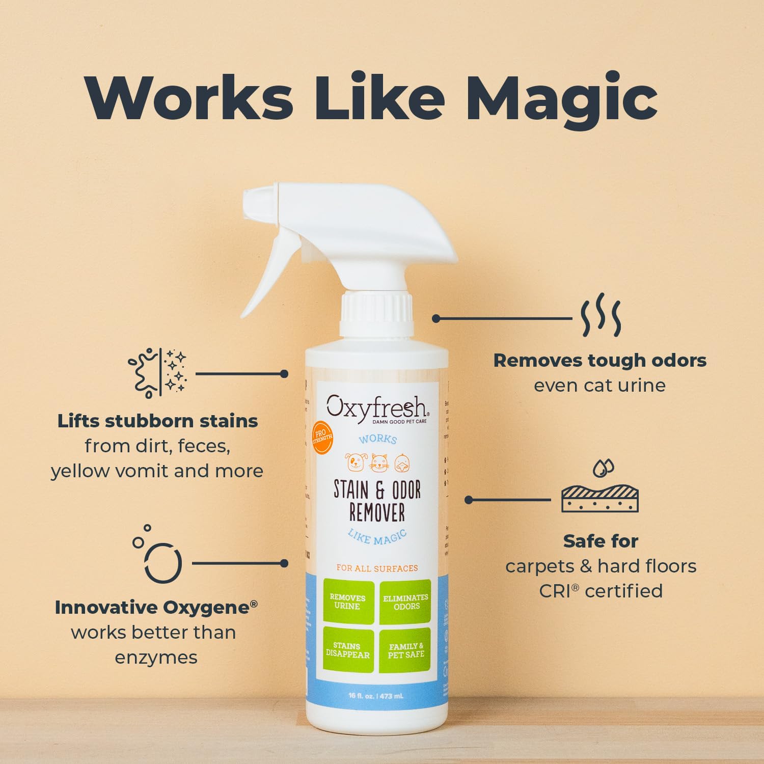 Oxyfresh Strong technologie-oxygene-freshair, action rapide et sans parfum agressif.