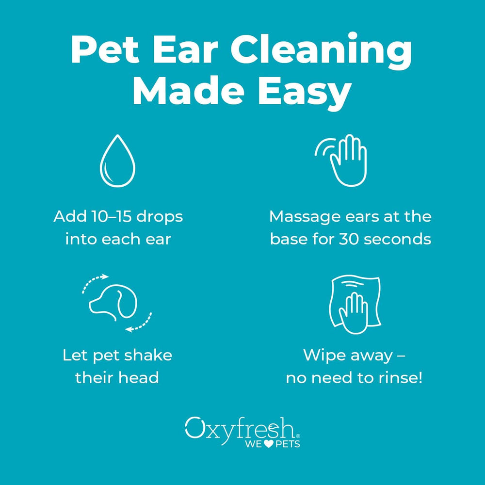 Oxyfresh, utilisation quotidienne pour maintenir les oreilles propres.