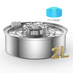 OYES fontaine-chat-acier-inox-2l : eau fraîche et durable pour votre chat.