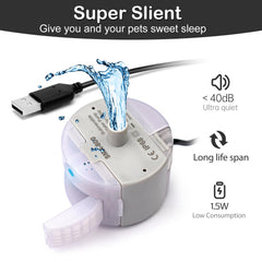 Pompe pour fontaine chat en acier inoxydable OYES SMA-800, durabilité et fiabilité.