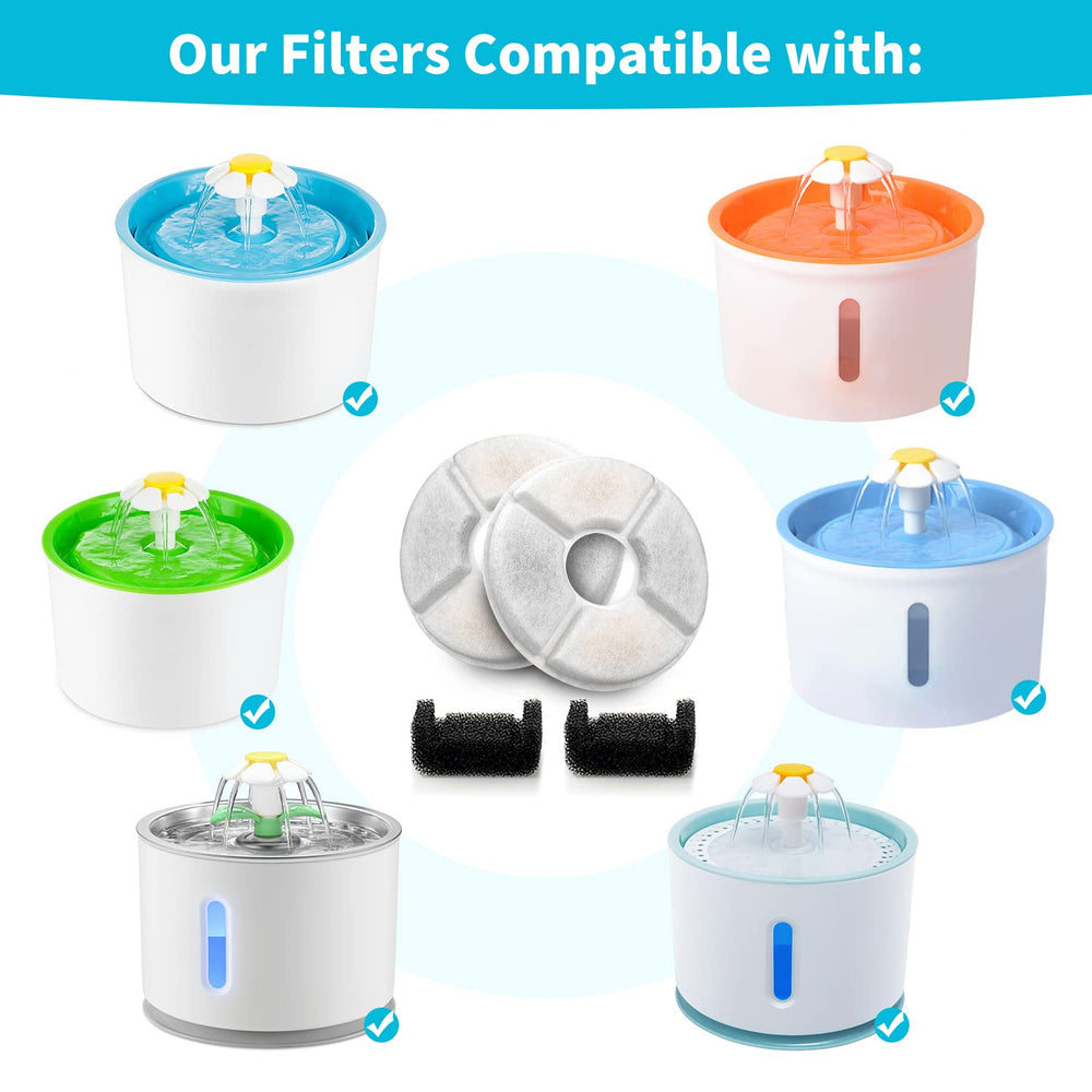 Pack-filtre-carbone-chat OYES, huit filtres pour filtration efficace.