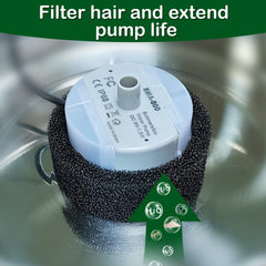 Éponge OYES protège la pompe en filtrant cheveux et impuretés.