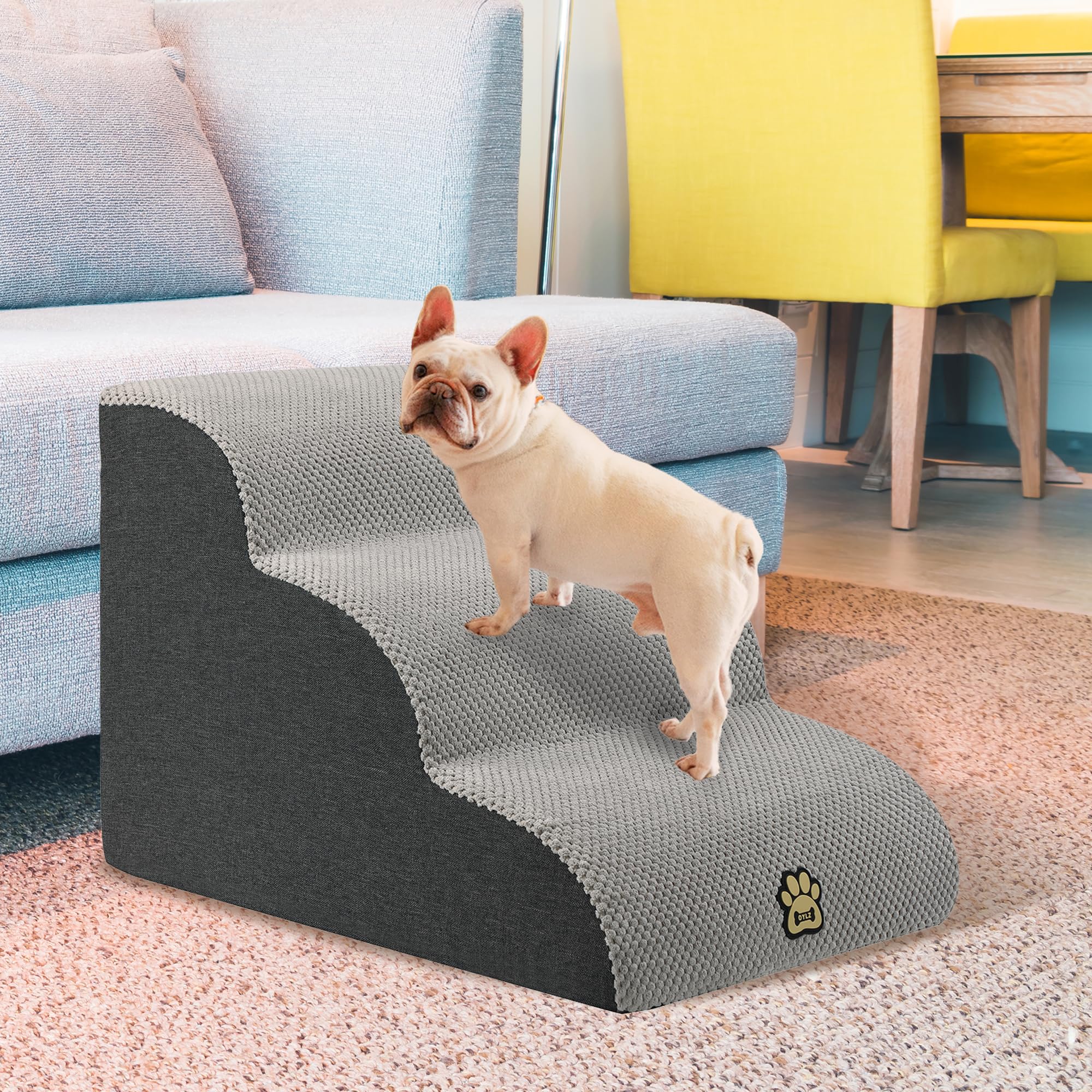 OYLZ Pet Steps escalier chien sur lit, aide à grimper facilement.