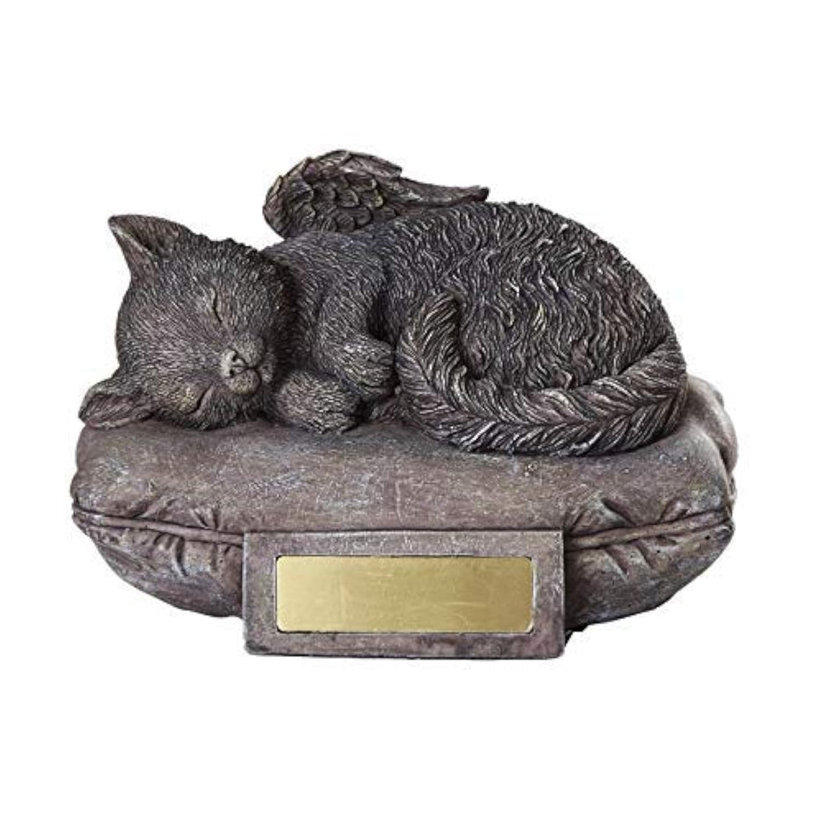 Pacific Giftware: Ange-chat sur oreiller, mémoire durable et élégante.
