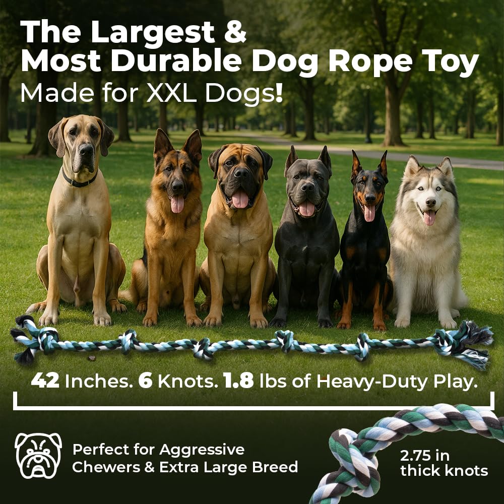 Pacific Pups Corde durable pour gros chien, matériaux sûrs et résistants