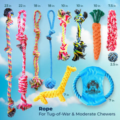 Pacific Pups Products – corde dentition flossie girafe, apaisement des gencives et jeu interactif.