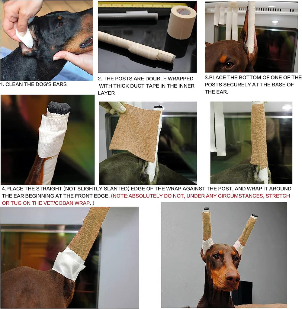 Pacify éponges souples Doberman: douceur et ajustement confortable des oreilles.
