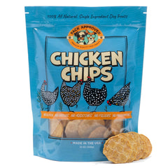 Pack Approved Chicken Chips emballage du produit, idéal pour l'entraînement canin grâce à sa simplicité.