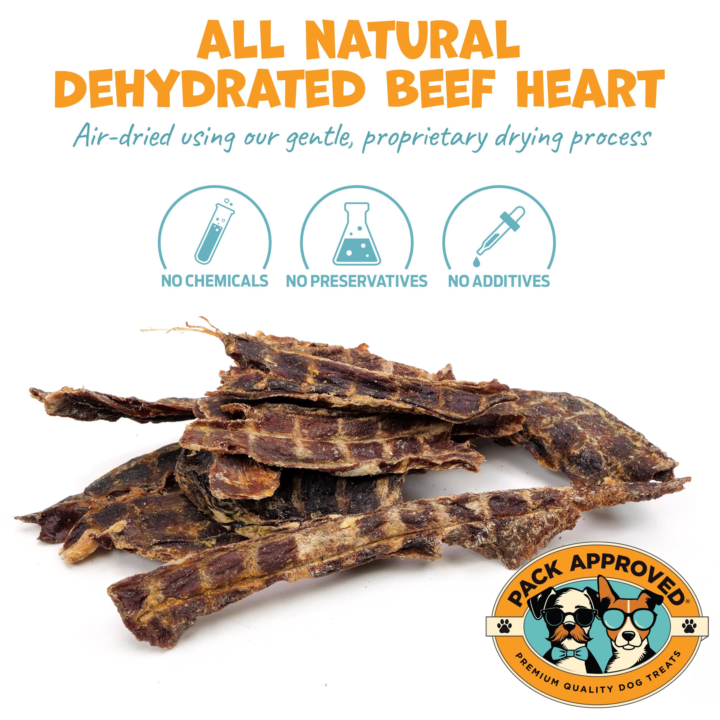 Pack Approved Cœur de bœuf séché – texture tendre pour récompenser lors des séances