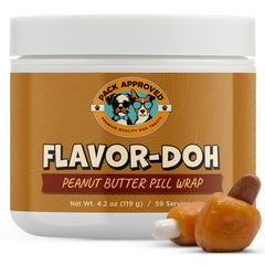 Flavor-Doh Pack Approved enveloppe pilule chien pour une administration simplifiée.