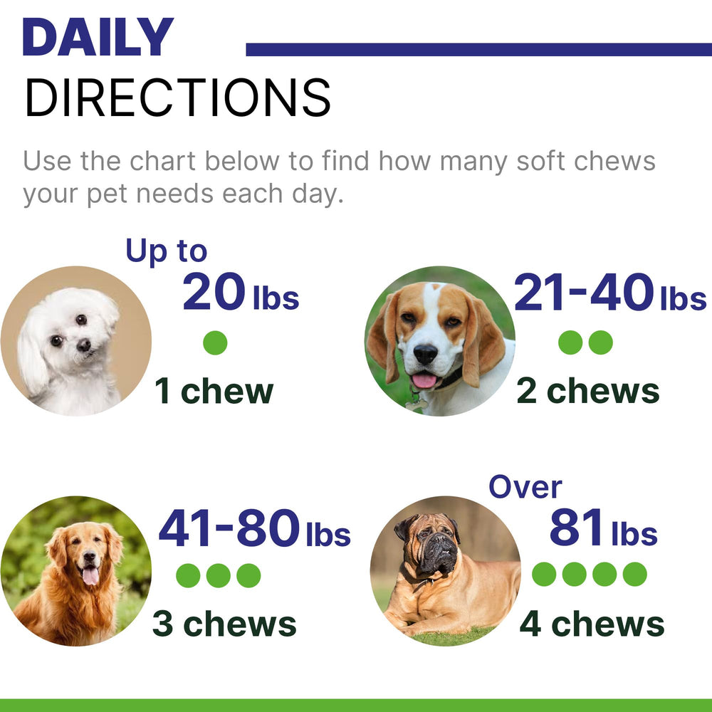 Pack-shot Pawsential: gommes faciles à donner pour votre chien.