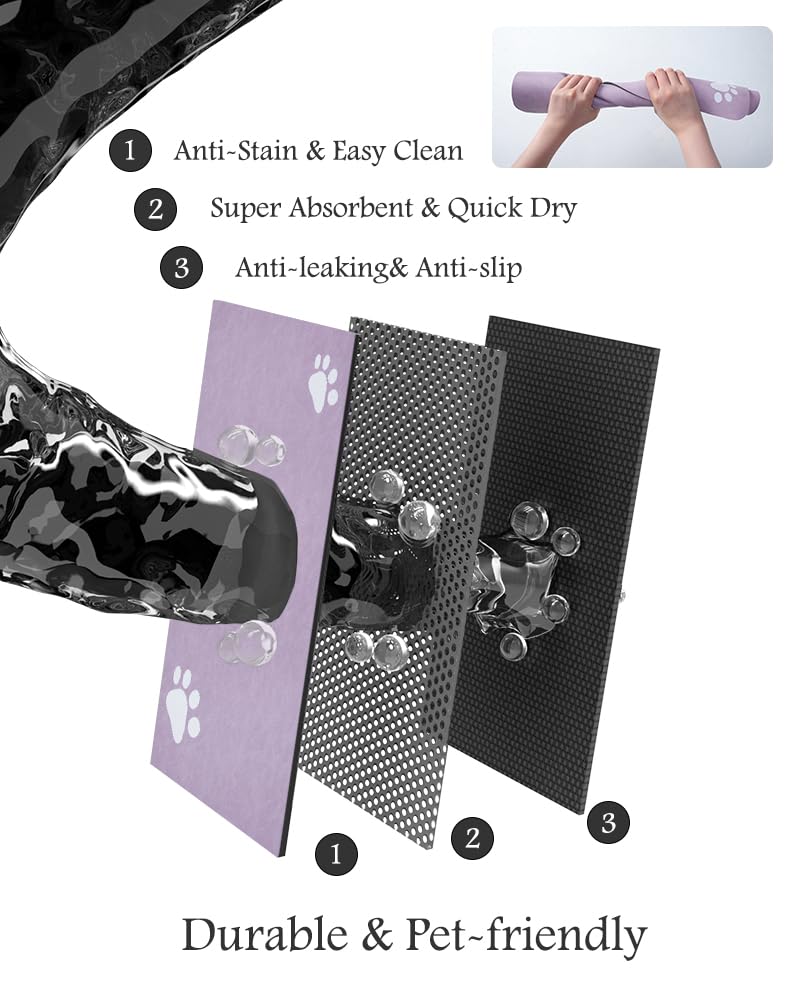 PADOOR mat pliable, rangement facile et portable.