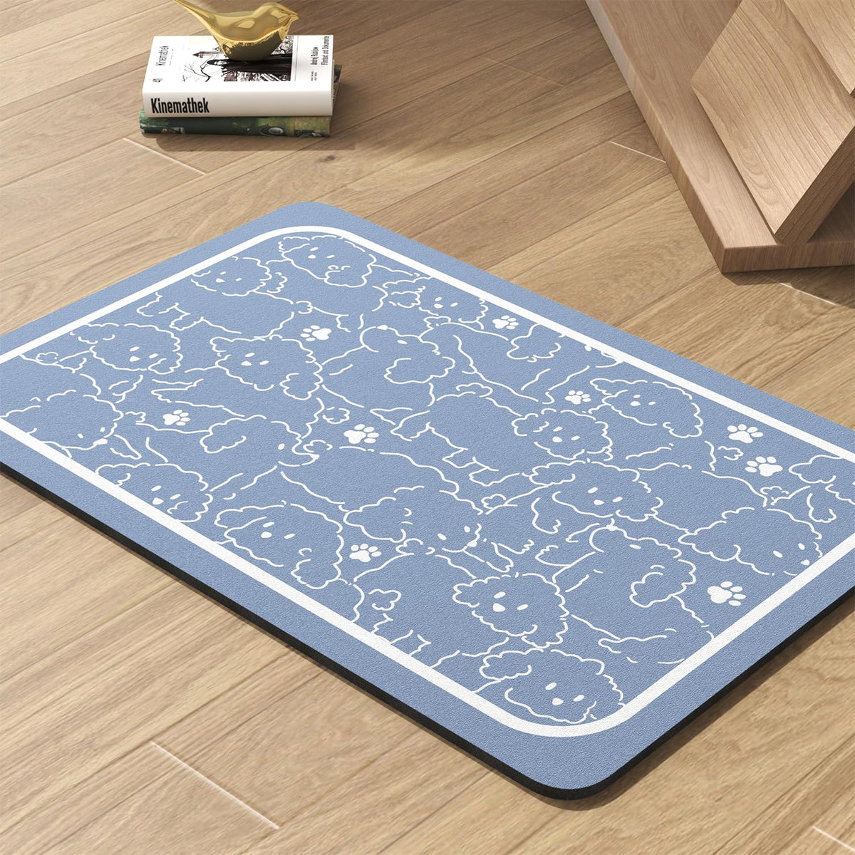 Tapis absorbant PADOOR pour gamelles, évite taches et éclaboussures.
