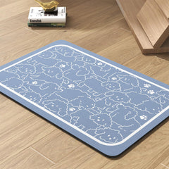 Tapis absorbant PADOOR pour gamelles, évite taches et éclaboussures.