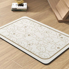 Tapis d'alimentation PADOOR absorbant sous gamelle, évite les débordements.