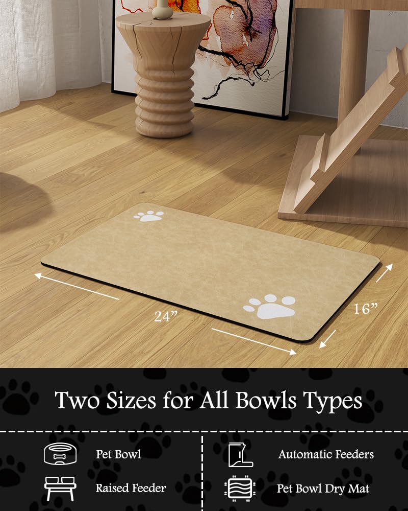 PADOOR tapis anti-glisse, reste stable sous les gamelles.