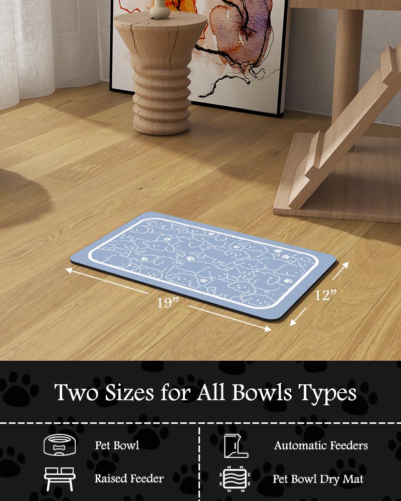Tapis durable PADOOR conçu pour une utilisation répétée autour des bols.