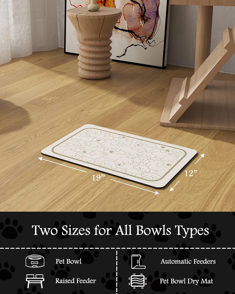 Tapis PADOOR pour animaux gourmands, maintien rapide des liquides.
