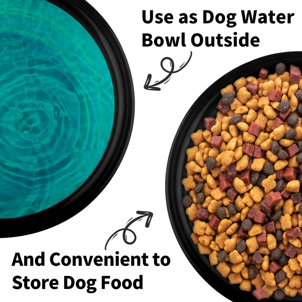 Paercute bol répliable chien, capacité 20oz, pratique pour repas et hydratation.