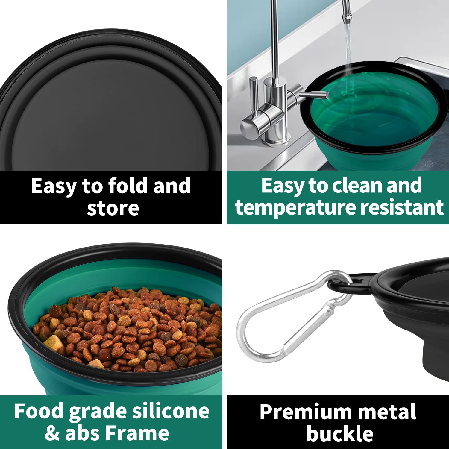 Paercute bol silicone alimentaire durable, sûr pour chiens et chats.