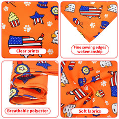 Bandana Pai Sence Independance 86x61 cm avec motifs patriotiques pour XL.