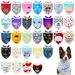 Bandana Pai Sence chien extra-large 33 pouces, parfait pour fêtes et photos.